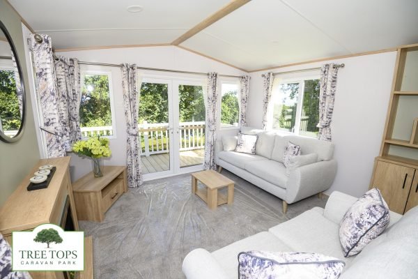 Carnaby Silverdale 2 bedroom caravan for sale at Tree Tops Caravan Park in North Wales
