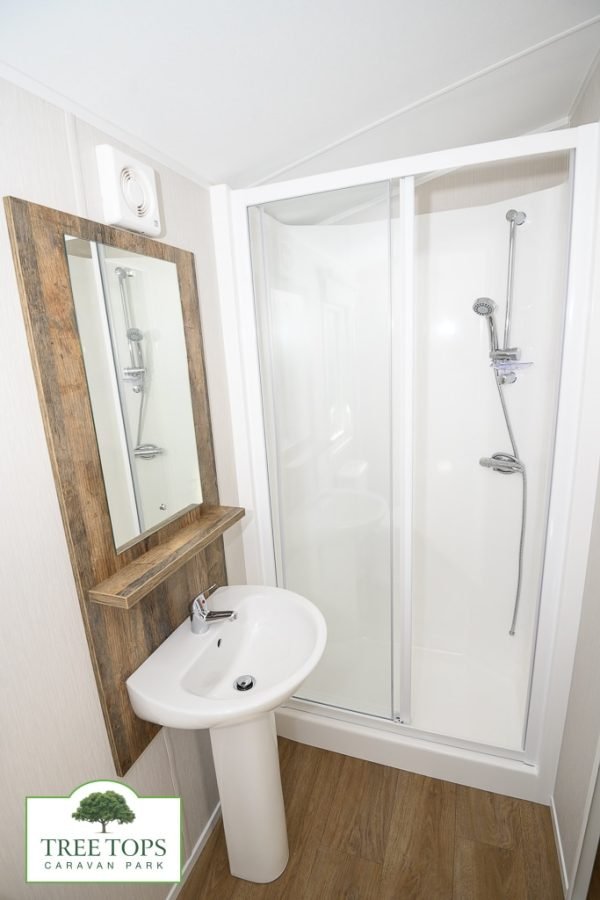 Carnaby Silverdale 2 bedroom caravan for sale at Tree Tops Caravan Park in North Wales