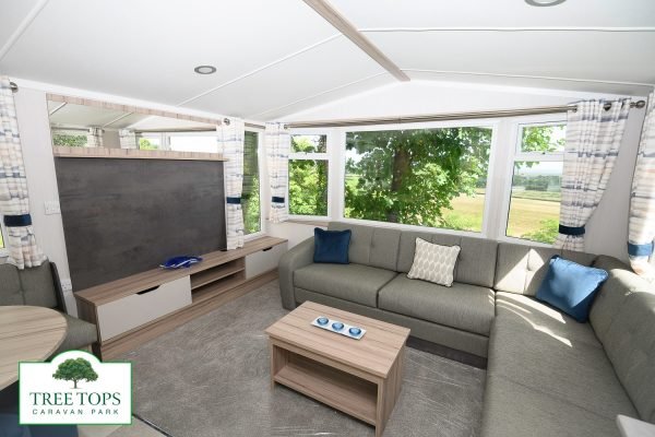 Swift Loire 2 bedroom caravan for sale at Tree Tops Caravan Park in North Wales