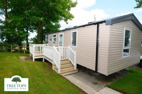 Swift Loire 2 bedroom caravan for sale at Tree Tops Caravan Park in North Wales