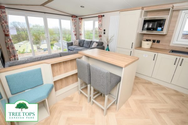 ABI Ingleton 2 bedroom caravan for sale at Tree Tops Caravan Park in North Wales