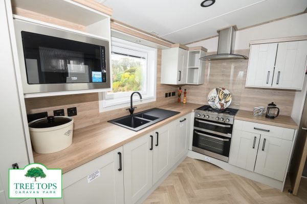 ABI Ingleton 2 bedroom caravan for sale at Tree Tops Caravan Park in North Wales