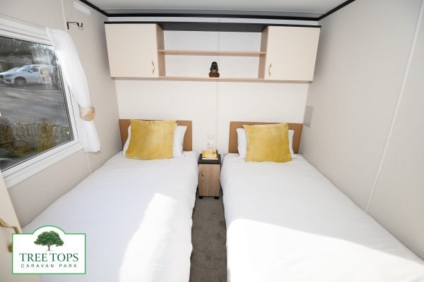 Carnaby Glaisdale 2 bedroom caravan for sale at Tree Tops Caravan Park in North Wales