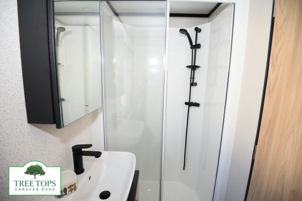 Carnaby Glaisdale 2 bedroom caravan for sale at Tree Tops Caravan Park in North Wales