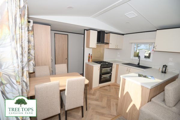 Carnaby Glaisdale 2 bedroom caravan for sale at Tree Tops Caravan Park in North Wales