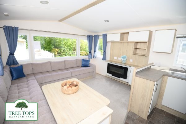 ABI Summer Breeze Deluxe 2 bedroom caravan for sale at Tree Tops Caravan Park in North Wales
