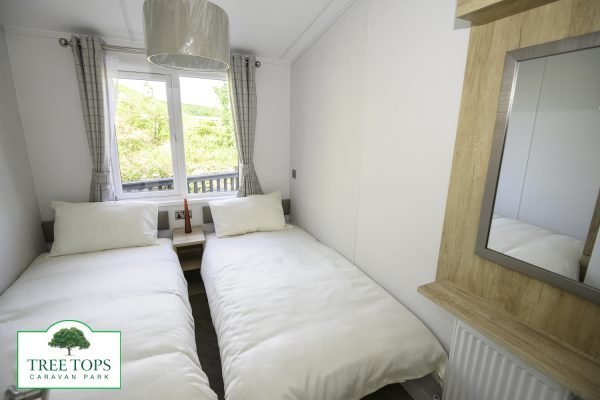 Sunseeker Sensation Lodge for sale at Tree Tops Caravan Park in North Wales