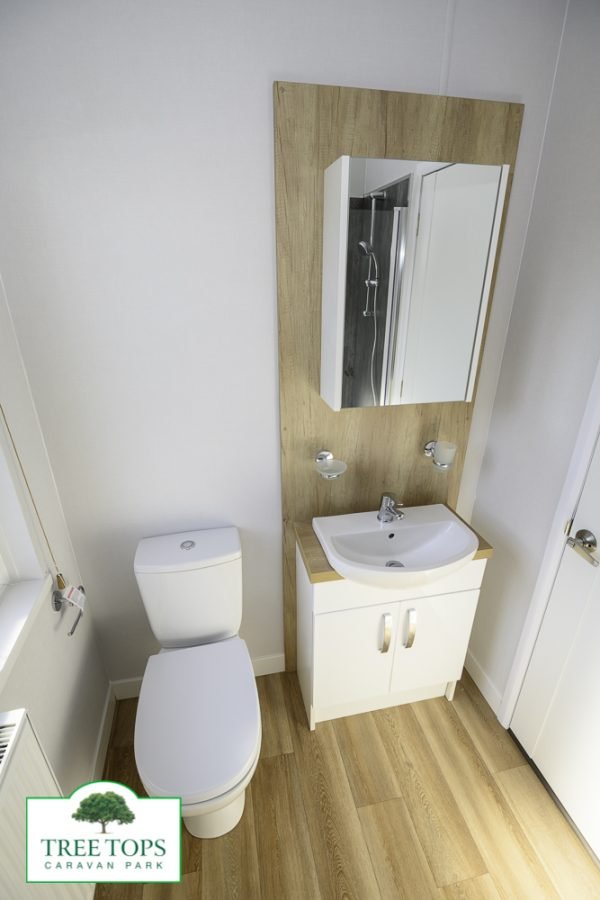 Sunseeker Sensation Lodge for sale at Tree Tops Caravan Park in North Wales